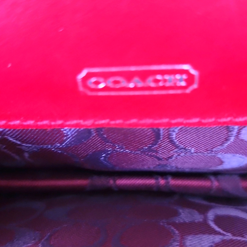 Coach Black Leather ID Card Mini wallet holder with Silver Buckle - Picture 5 of 9